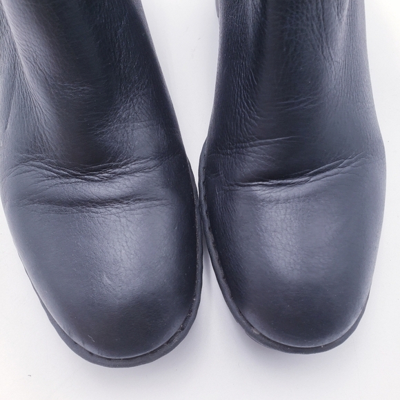 Vince Leather Chelsea Boot Lug Sole Platform Henderson Water-Resistant Black 9 - Picture 7 of 11